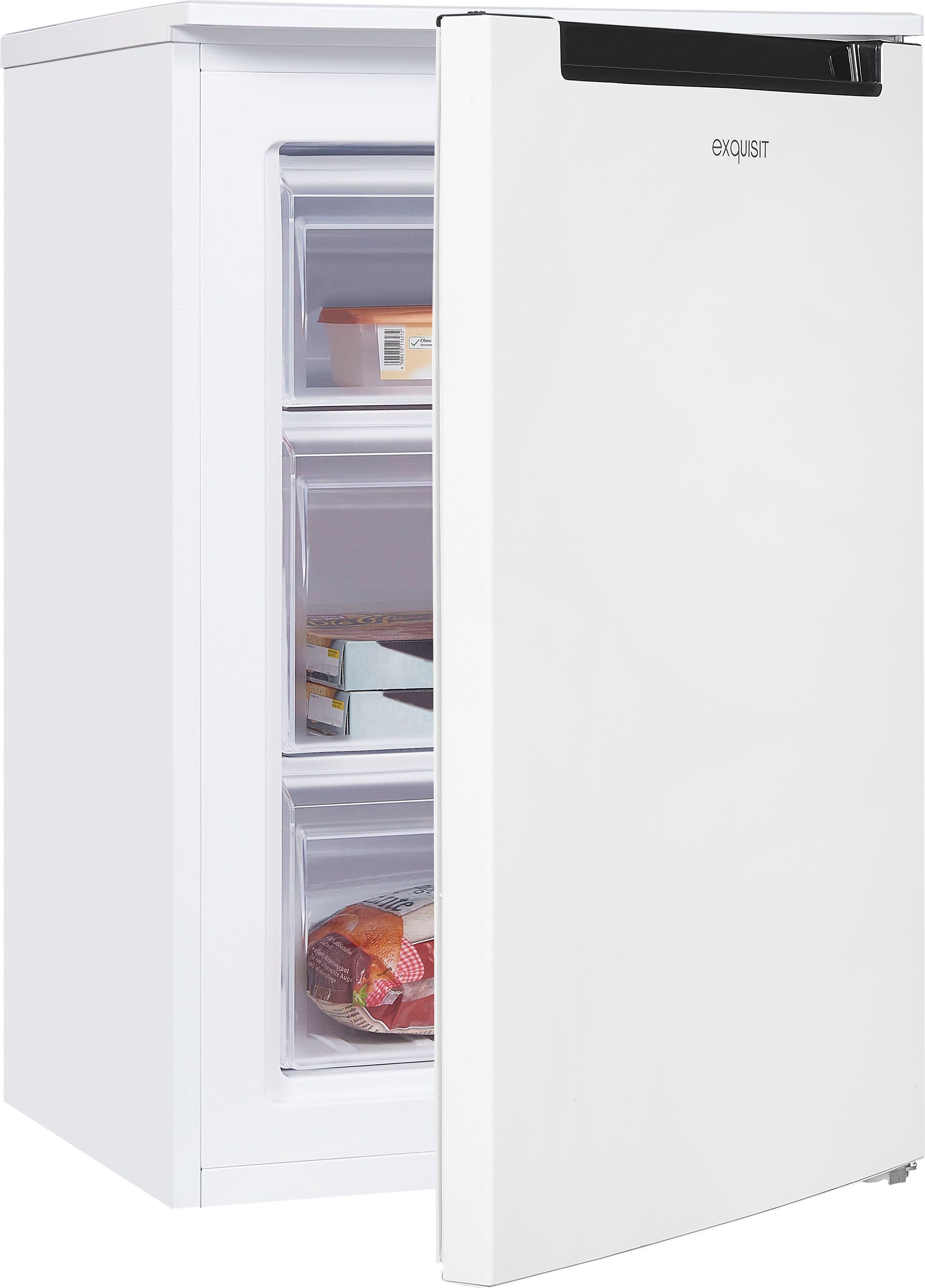 EXQUISIT Gefrierschrank GS81-040D weiss