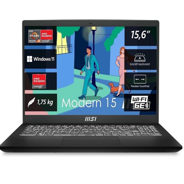 MSI Modern 15 B7M AMD Ryzen 5 - 16GB RAM - 512GB SSD - Windows 11 Home Notebook